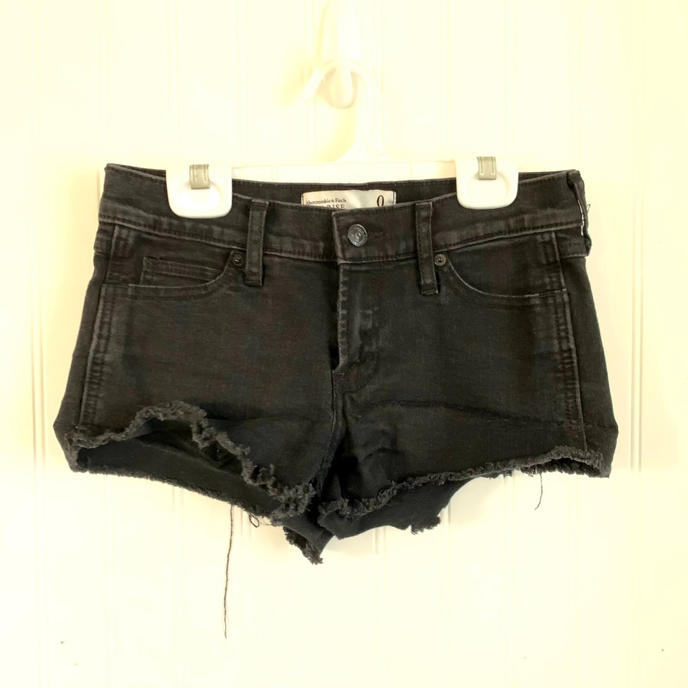 Abercrombie Low Rise Cutoff Shorts, 0